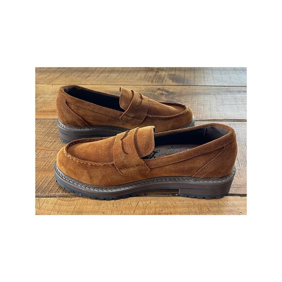 NEW‎ Womens LL Bean Camden Hills Penny Loafers Suede Syrup Chestnut Brown 10 - Picture 4 of 11